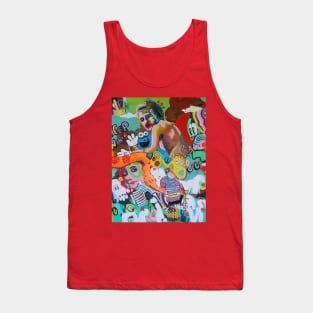 Keep Wishin' | pop art Acid surreal | contemporary LSD art | Original Magic Painting By Tyler Tilley c. 2021 Tank Top